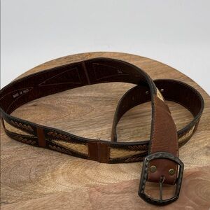 Latigo Two-Tone Leather Belt Men Size 34
